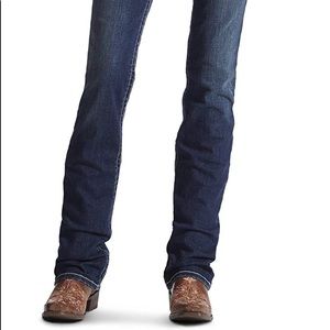 ARIAT WOMENS R.E.A.L. Mid-Rise Straight Icon Jean